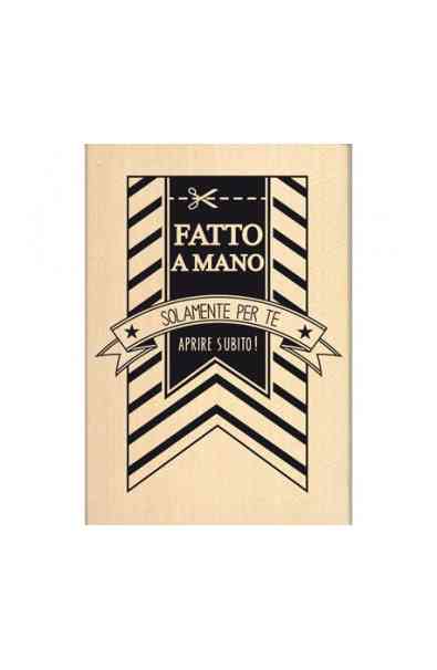 Timbro in legno -  BANNER FATTO A MANO