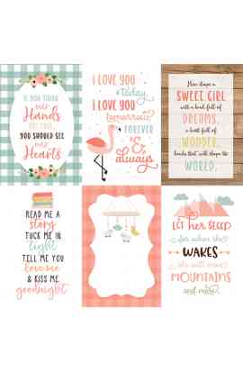BABY GIRL - 4x6 Journaling Cards