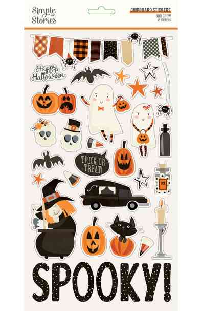 Boo Crew - 6x12 Chipboard