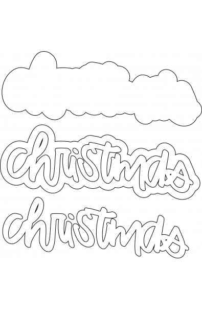 File Da Taglio - Christmas Handwriting