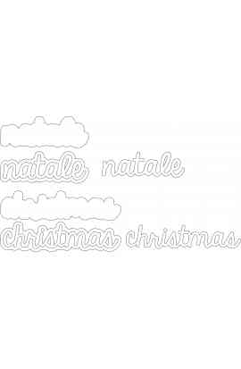File Da Taglio - Natale Christmas Scritta