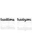 File Da Taglio - Tradizione, Traditions Scritta