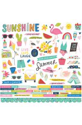 Sunkissed - Cardstock Stickers