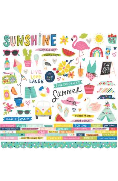 Sunkissed - Cardstock Stickers