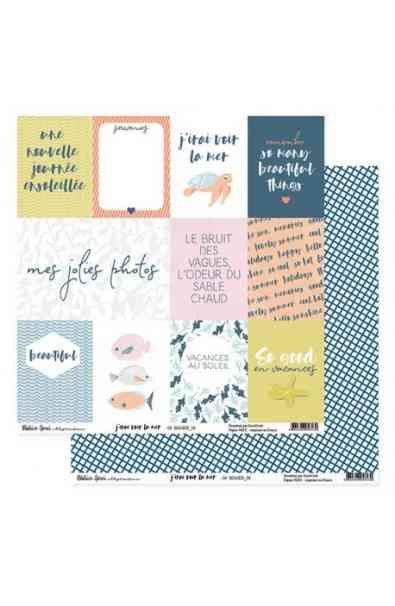 J'IRAI VOIR LA MER - Carta 12x12" N.6