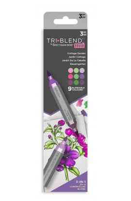 TriBlend Brush - Cottage Garden (3pcs)
