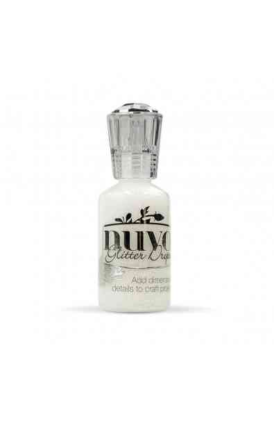 Nuvo Glitter Drops White Blizzard