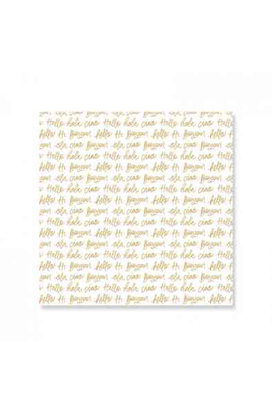 Hello - Vellum con foil