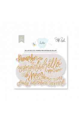 Hello - Die cut Vellum