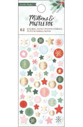 Mittens & Mistletoe - Enamel Dots