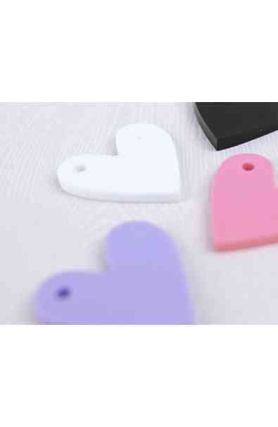 Cuore in acrilico BIANCO