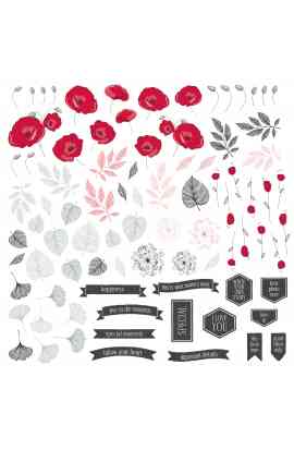 Spring Poppies - Die Cut