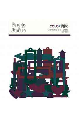 Color Vibe Darks - Bits & Pieces Chipboard