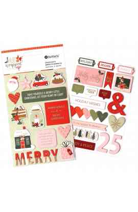 All wrapped - Chipboard Embellishments