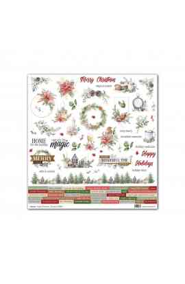 Rustic Christmas - Sticker 12x12"