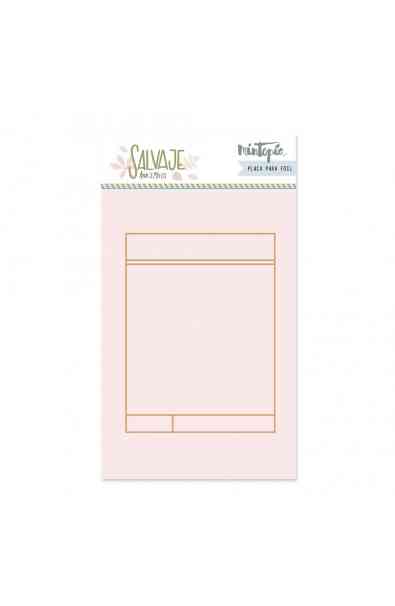 Salvaje - Piatto per Hot Foil Tarjeta de journaling