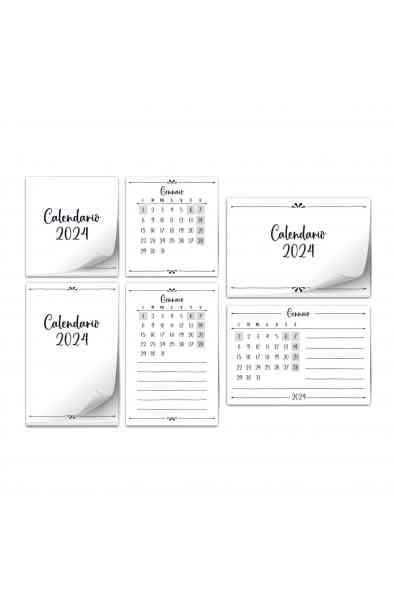 Bundle Calendarietti 2024 - 13 calendarietti assortiti