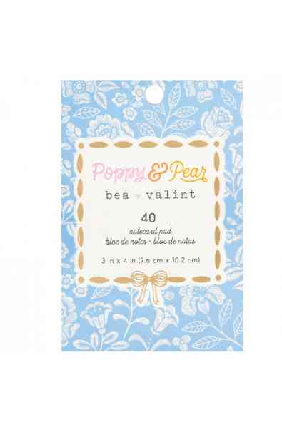 Poppy and Pear - Notecard Pad 3x4"