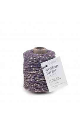 Bobina Twine Cotone/Lurex 2mm Aubergine