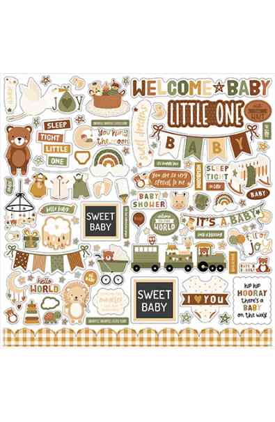 Special Delivery Baby - Stickers 12x12"