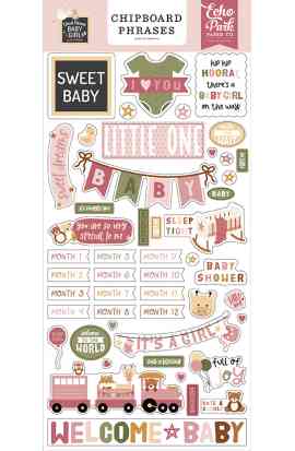 Special Delivery Baby Girl - Chipboard Phrases