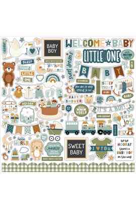 Special Delivery Baby Boy - Stickers 12x12"