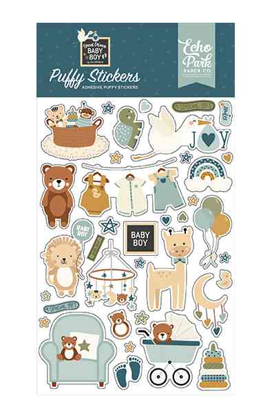 Special Delivery Baby Boy - Puffy Stickers