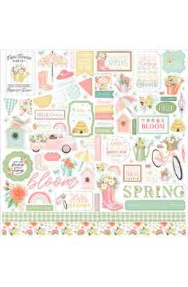 Here Comes Spring - Stickers 12x12"