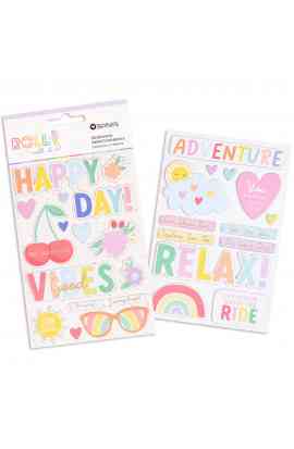 Roll With It - Chipboard Embellishments 2 sheets