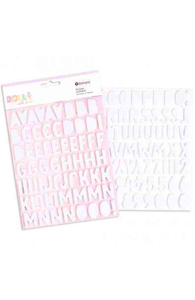 Roll With It - Foam Glitter Alphabet /2 sheets