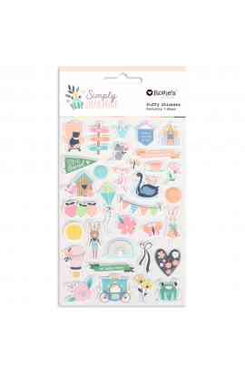 Simply Charming - Puffy Motif Stickers
