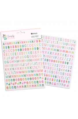 Simply Charming - Puffy Alphabet /2 sheets