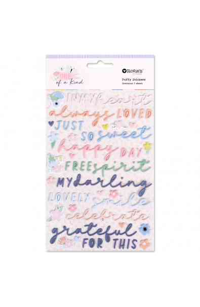 One Of A Kind - Puffy Stickers - Sentiments