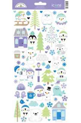 Snow Much Fun - Icons Stickers 6x12"