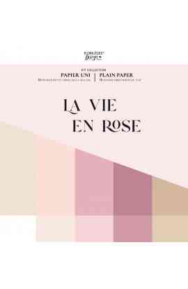 La Vie en Rose - Kit 10 Carte Tinta Unita