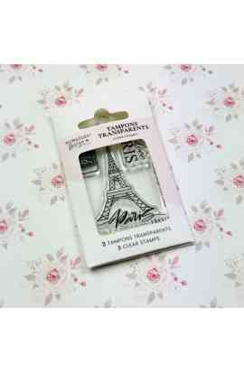 La Vie en Rose - Timbro clear I LOVE PARIS