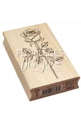 La Vie en Rose - Timbro in legno ROSE D'AMOUR