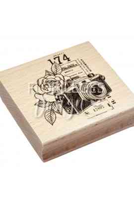 La Vie en Rose - Timbro in legno FOCUS FLEURI