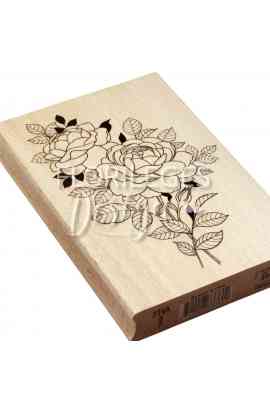 La Vie en Rose - Timbro in legno BOUQUET DE ROSES