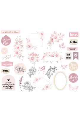 La Vie en Rose - Die cuts