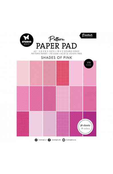 Essentials Pattern Paper Pad Shades of Pink