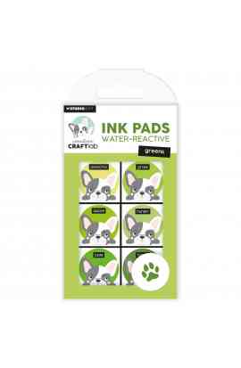 Ink Pads Water Reactive - Greens