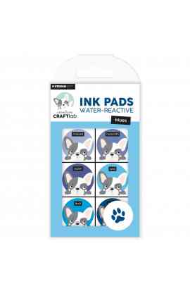 Ink Pads Water Reactive - Blues