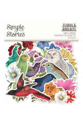 Simple Vintage Essentials Color Palette - Floral & Bird Bits