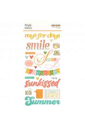 Summer Snapshots - Foam Stickers