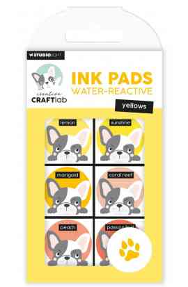 Ink Pads Water Reactive - Yellows