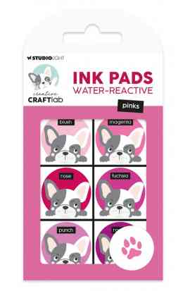 Ink Pads Water Reactive - Pinks