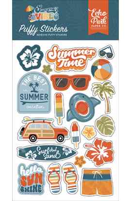 Summer Vibes - Puffy Stickers