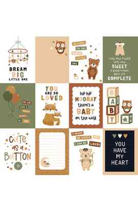 Special Delivery Baby - 3x4 Journaling Cards