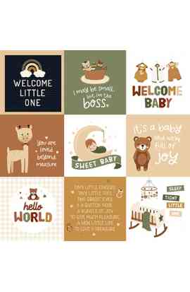 Special Delivery Baby - 4x4 Journaling Cards